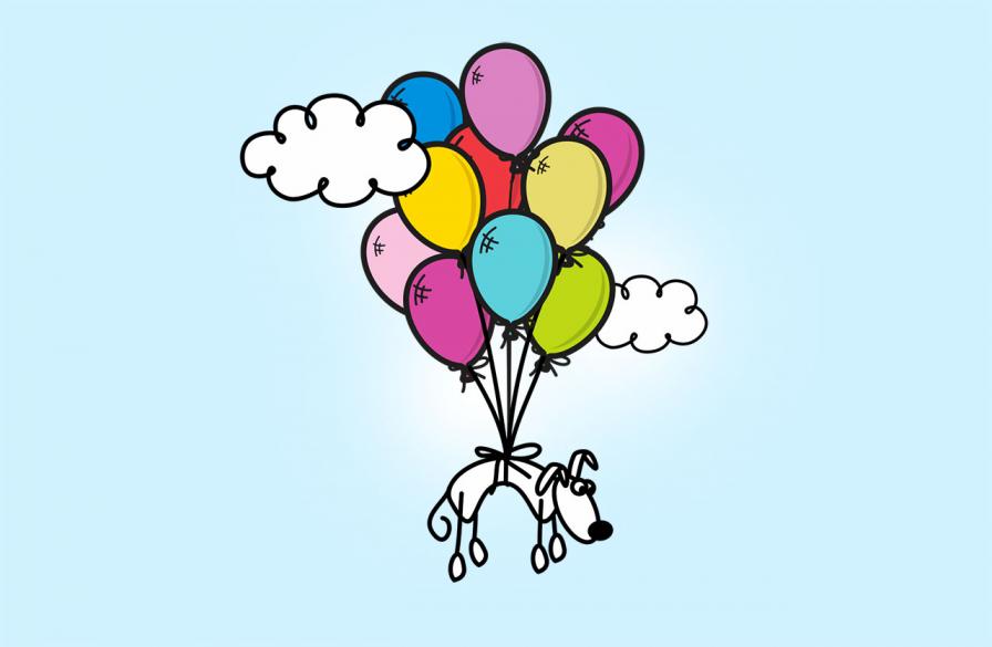 Сколько воздушных шаров необходимо, чтобы отправить в полет кошку или собаку?