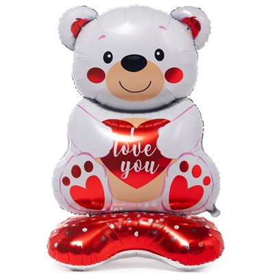 AIR Мишка с сердцем ILY белый
