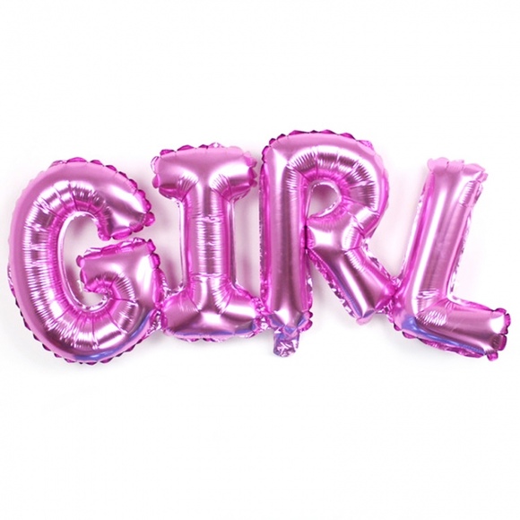 Надпись "Girl", Розовый