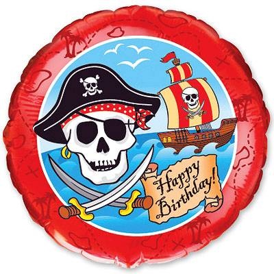 Круг Happy Birthday Пираты
