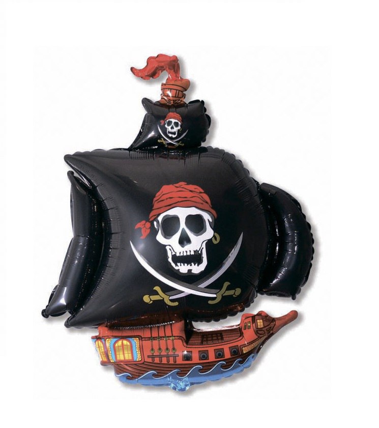 Пиратский корабль черный