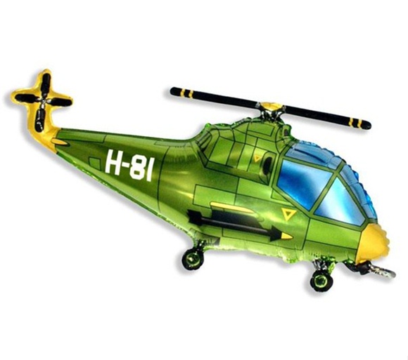 Вертолет зеленый