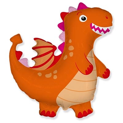 Динозаврик оранжевый