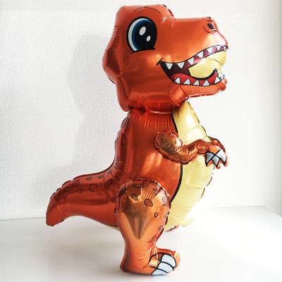 Ходячий шар Маленький Динозавр, оранжевый