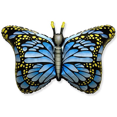 Бабочка крылья голубые